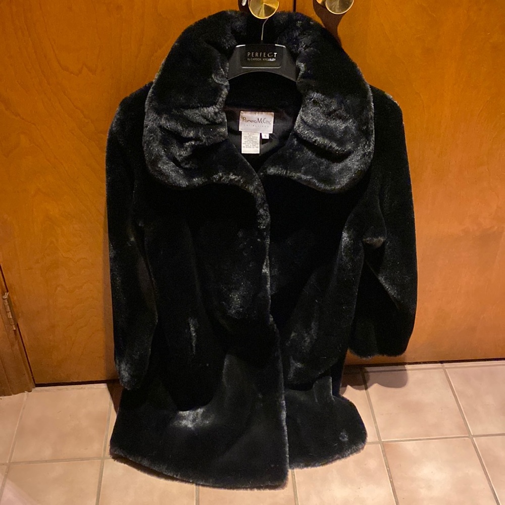 Pamela McCoy long black fur